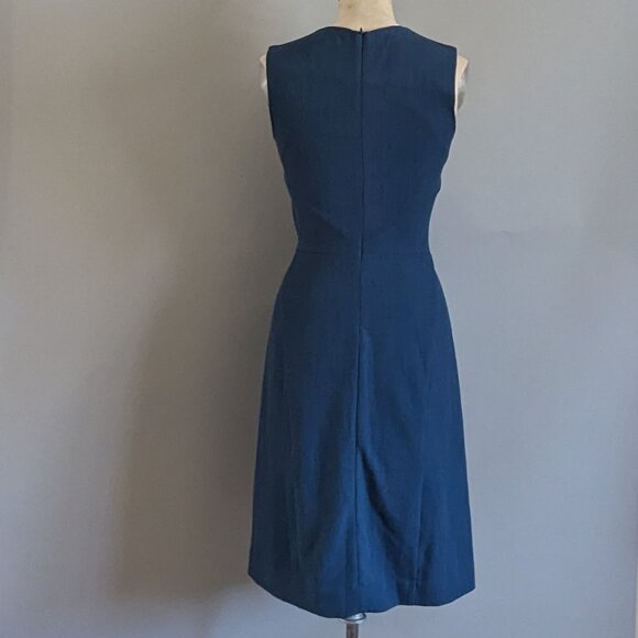 MM Lafleur A-line Sleeveless Dress in Blue Teal Size 2 - Picture 3 of 7